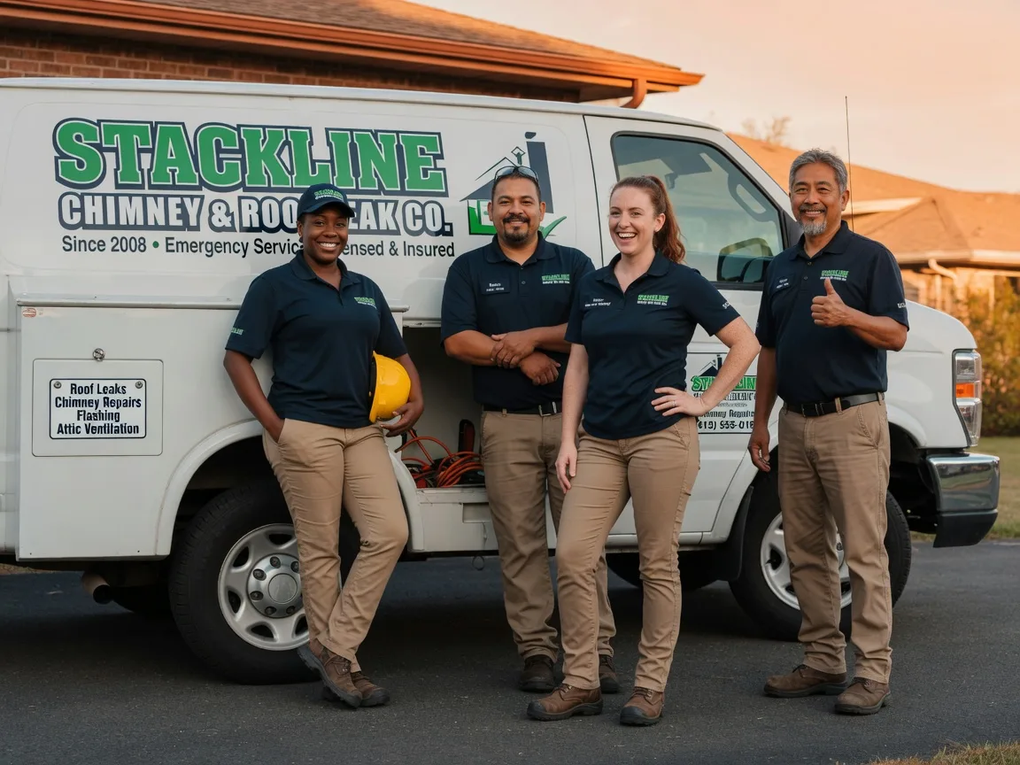 Chimney flashing repair company in Leeds, ND